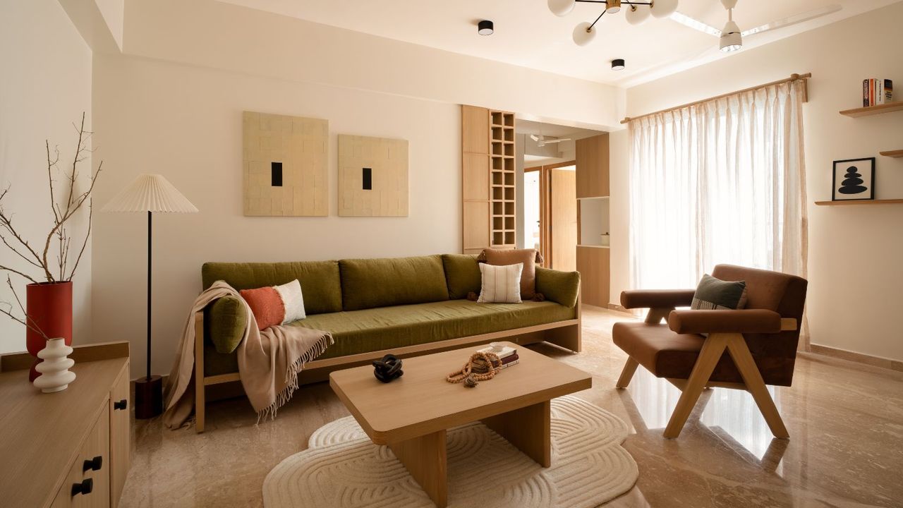 Apartment in Pune: This Japandi-style home has a soul the colour of sunshine